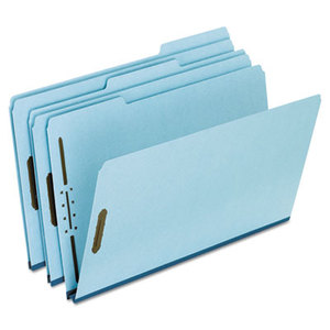 Cardinal Brands, Inc FP313 Pressboard Folders, 2 Fasteners, 1" Expansion, 1/3 Cut, Legal, Blue, 25/Box by ESSELTE PENDAFLEX CORP.