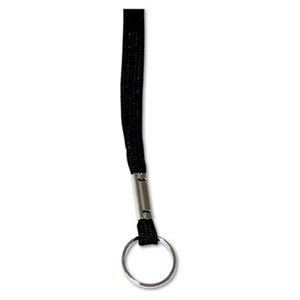 Deluxe Lanyards, Ring Style, 36" Long, Black, 24/Box by ADVANTUS CORPORATION