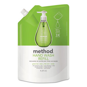 Method Products, Inc 00651 Refill for Gel Handwash, 34oz Plastic Pouch, Green Tea & Aloe by METHOD PRODUCTS INC.