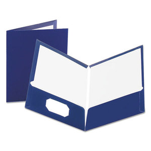 ESSELTE CORPORATION 51743 High Gloss Laminated Paperboard Folder, 100-Sheet Capacity, Navy, 25/Box by ESSELTE PENDAFLEX CORP.