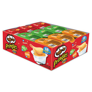 Kellogg NA Co. 3800084637 Potato Chips, Variety Pack, 0.74 oz Canister, 18/Box by KELLOGG'S