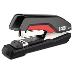 ESSELTE CORPORATION 5000599 Supreme S50 SuperFlatClinch Half Strip Stapler, 50-Sheet Capacity, Black/Red by ESSELTE PENDAFLEX CORP.