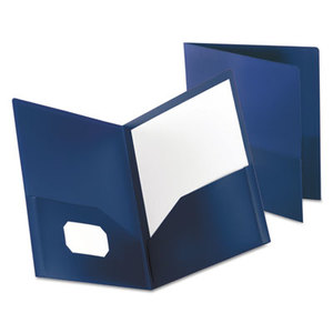 ESSELTE CORPORATION 57402 Poly Twin-Pocket Folder, Holds 100 Sheets, Opaque Dark Blue by ESSELTE PENDAFLEX CORP.