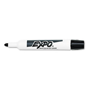 Sanford, L.P. 88001 Dry Erase Marker, Bullet Tip, Black, Dozen by SANFORD