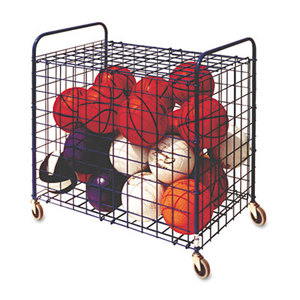 Lockable Ball Storage Cart, 24-Ball Capacity, 37w x 22d x 20h, Black by CHAMPION SPORT