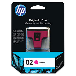 Hewlett-Packard C8772WN HP 02, (C8772WN) Magenta Original Ink Cartridge by HEWLETT PACKARD SUPPLIES