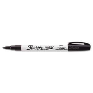 Sanford, L.P. 37301 Permanent Paint Marker, Fine Point, Black by SANFORD