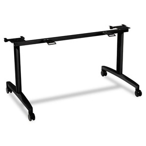 HON COMPANY HONMFLIP30CP Huddle Flip-Top Base for 30" Deep Table Tops, 51-5/8w x 23-1/2d, Black by HON COMPANY