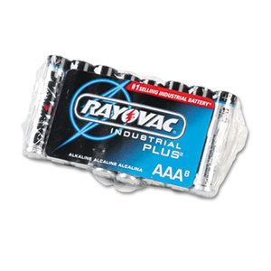 RAY-O-VAC AL-AAA Industrial PLUS Alkaline Batteries, AAA, 8/Pack by RAY-O-VAC