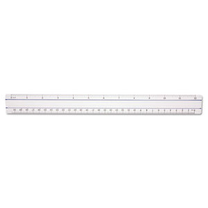12" Magnifying Ruler, Plastic, Clear by ACME UNITED CORPORATION