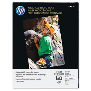 Hewlett-Packard Q8690A Advanced Photo Paper, 56 lbs., Glossy, 5 x 7, 60 Sheets/Pack by HEWLETT PACKARD COMPANY