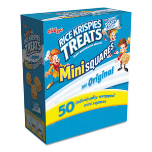 Kellogg NA Co. 3800012346 Rice Krispies Treats, Mini Squares, 0.39 oz, 50/Box by KELLOGG'S