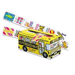 Big School Bus Reward Stickers, Assorted Designs, 800 Stickers per Box by PACON CORPORATION