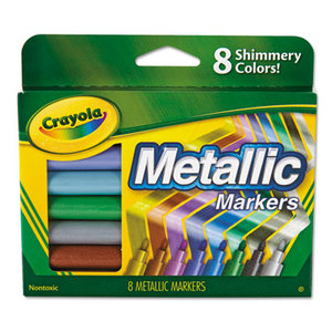 BINNEY & SMITH / CRAYOLA 588628 Metallic Markers, Assorted, 8/Set by BINNEY & SMITH / CRAYOLA