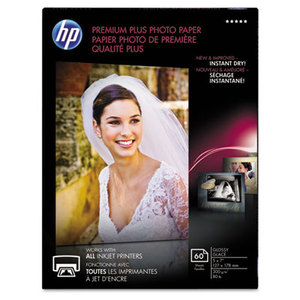 Hewlett-Packard CR669A Premium Plus Photo Paper, 80 lbs., Glossy, 5 x 7, 60 Sheets/Pack by HEWLETT PACKARD COMPANY