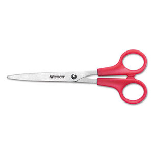 ACME UNITED CORPORATION 40617 Value Line Stainless Steel Shears, 7" Long, Red by ACME UNITED CORPORATION