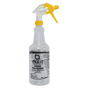 Color-Coded Trigger-Spray Bottle, 32 oz, Yellow: Carpet Pre-Spotter by CLEANER SOLUTIONS