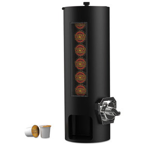 EMS MIND READER LLC COMDPS01BLK Coin Operated Coffee Pod Dispenser, 9.17 x 7.09 x 21.06, Black by EMS MIND READER LLC