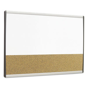 Quartet ARCCB3018 Magnetic Dry-Erase/Cork Board, 18 x 30, White Surface, Silver Aluminum Frame by QUARTET MFG.