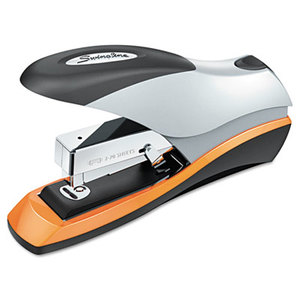 ACCO Brands Corporation 87875 Optima Desktop Staplers, Half Strip, 70-Sheet Capacity, Silver/Black/Orange by ACCO BRANDS, INC.