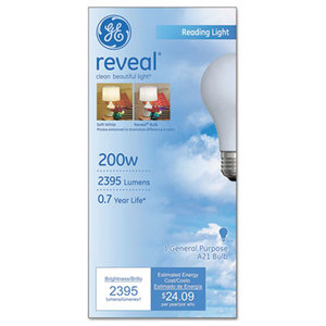 General Electric Company 89371 Incandescent Globe Bulbs, 200 Watts by GENERAL ELECTRIC CO.