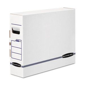 Fellowes, Inc 00650 X-Ray Storage Box, Film Jacket Size, 5 x 14-7/8 x 18-3/4, White/Blue, 6/Carton by FELLOWES MFG. CO.