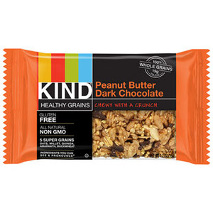 KIND Healthy Snacks 18083 Healthy Grains Bar, Peanut Butter Dark Chocolate, 1.2 oz, 12/Box by KIND LLC