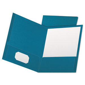 ESSELTE CORPORATION 53442 Linen Finish Twin Pocket Folders, Letter, Teal, 25/Box by ESSELTE PENDAFLEX CORP.