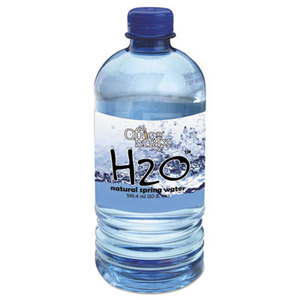 Bottled Spring Water, 20oz, 24/Carton by OFFICE SNAX, INC.