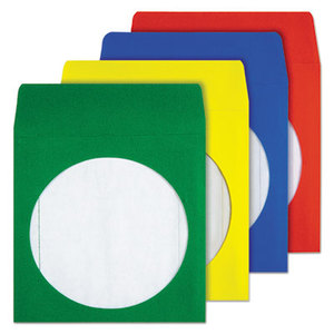 QUALITY PARK PRODUCTS 68905 Colored CD/DVD Paper Sleeves, 50/Box by QUALITY PARK PRODUCTS