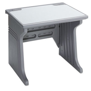 ICEBERG ENTERPRISES, LLC 92202 Aspira Modular Desk, Resin, 34w x 28d x 30h, Charcoal by ICEBERG ENTERPRISES