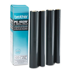 Brother Industries, Ltd PC-402RF PC402RF Thermal Transfer Refill Rolls, Black, 2/Pack by BROTHER INTL. CORP.