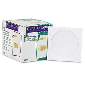 QUALITY PARK PRODUCTS 62905 CD/DVD Sleeves, 250/Box by QUALITY PARK PRODUCTS