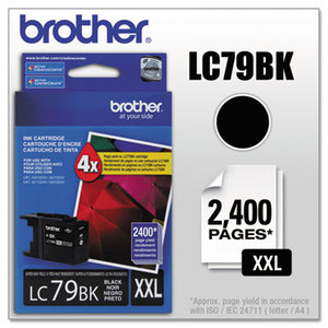 Brother Industries, Ltd LC79BK LC79BK (LC-79BK) Innobella Super High-Yield Ink, 2,400 Page-Yield, Black by BROTHER INTL. CORP.