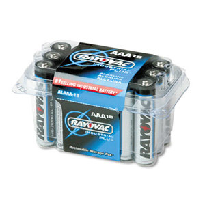 RAY-O-VAC ALAAA-18F Industrial PLUS Alkaline Batteries, AAA, 18/Pack by RAY-O-VAC