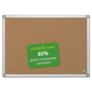 Bi-silque S.A CA031790 Earth Cork Board, 24 x 36, Aluminum Frame by BI-SILQUE VISUAL COMMUNICATION PRODUCTS INC