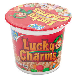 General Mills, Inc SN13899 Lucky Charms Cereal, Single-Serve 1.73oz Cup, 6/Pack by GENERAL MILLS