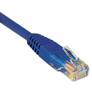 Tripp Lite N002-007-BL CAT5e Molded Patch Cable, 7 ft., Blue by TRIPPLITE