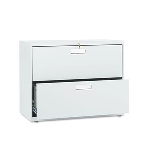 HON COMPANY 682LQ 600 Series Two-Drawer Lateral File, 36w x 19-1/4d, Light Gray by HON COMPANY