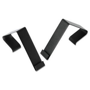 Quartet MCH10 Cubicle Partition Hangers, Black, 2/Set by QUARTET MFG.