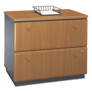 Series A Collection 36W Two-Drawer Lateral File (Assembled), Natural Cherry by BUSH INDUSTRIES