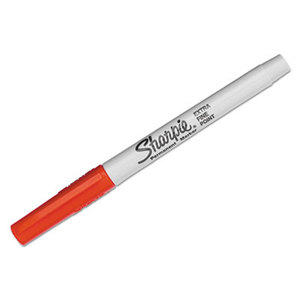 Sanford, L.P. 35002 Permanent Marker, Extra Fine Point, Red, Dozen by SANFORD