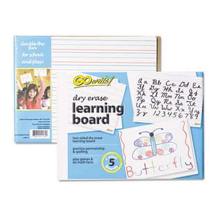 PACON CORPORATION LB8511 Dry Erase Learning Boards, 8 1/4 x 11, 5 Boards/PK by PACON CORPORATION