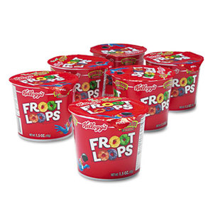 Kellogg NA Co. 01246 Froot Loops Breakfast Cereal, Single-Serve 1.5oz Cup, 6/Box by KELLOGG'S