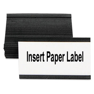 Bi-silque S.A FM2630 Magnetic Card Holders, 3"w x 1.584"h, Black, 10/Pack by BI-SILQUE VISUAL COMMUNICATION PRODUCTS INC