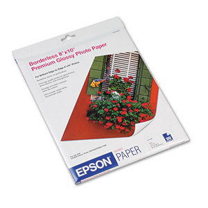 Epson Corporation S041465 Premium Photo Paper, 68 lbs., High-Gloss, 8 x 10, 20 Sheets/Pack by EPSON AMERICA, INC.