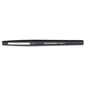 Point Guard Flair Porous Point Stick Pen, Black Ink, Medium, Dozen by SANFORD