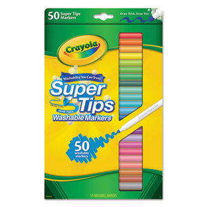 BINNEY & SMITH / CRAYOLA 585050 Washable Super Tips Markers with Silly Scents, Assorted, 50/Set by BINNEY & SMITH / CRAYOLA