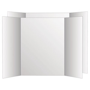 Geographics, LLC GEO26790 Two Cool Tri-Fold Poster Board, 36 x 48, White/White, 6/Carton by GEOGRAPHICS