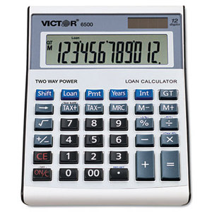 Victor Technology, LLC 6500 6500 Executive Desktop Loan Calculator, 12-Digit LCD by VICTOR TECHNOLOGIES